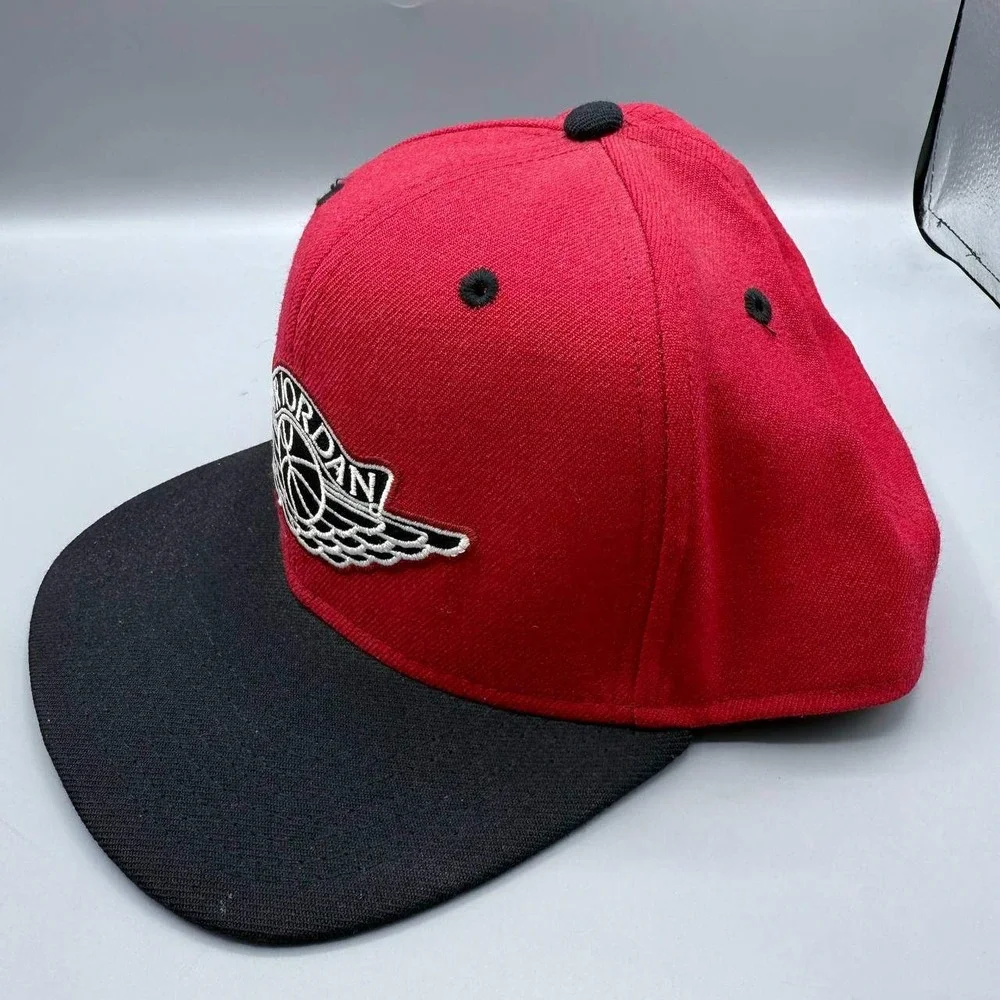 Air Jordan Wings Hat Men‎ Red Black Embroidered Jumpman Snap Back Cap